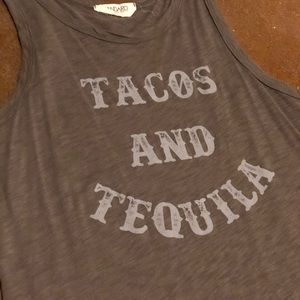 Tacos and Tequila tank top